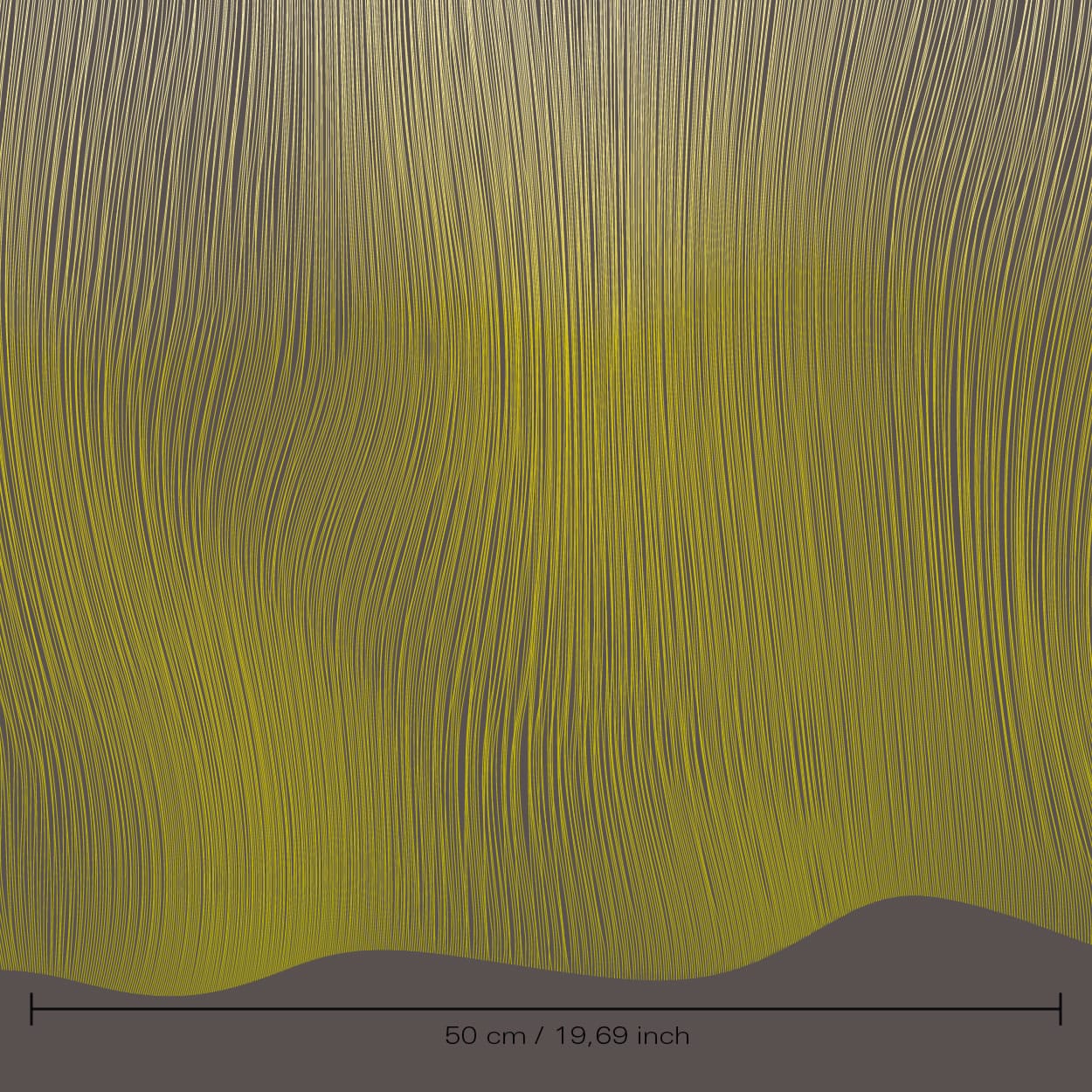 muurbloem wallfashinon collectie curves & stripes productnaam shifted yellow